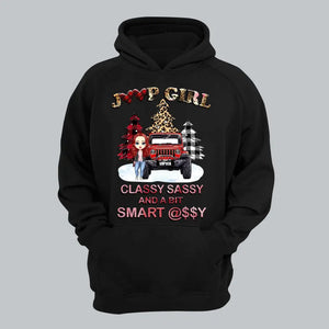 Personalized Jeep Girl Classy Sassy And A Bit Smart Assy Christmas Gift Hoodie 2D Printed HN231248