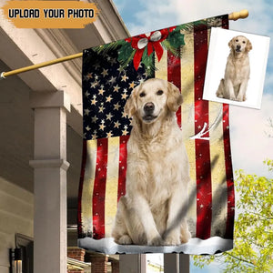 Personalized Upload Your Dog Photo House Flag or Garden Flag Printed VQ231297