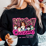 Personalized Merry Christmas Love Cat Mom Life Cat Lovers Gift Christmas Gift Sweatshirt Printed MTVQ231348