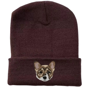 Personalized Upload Your Dog Photo Dog Embroidered Beanie Printed KVH231350