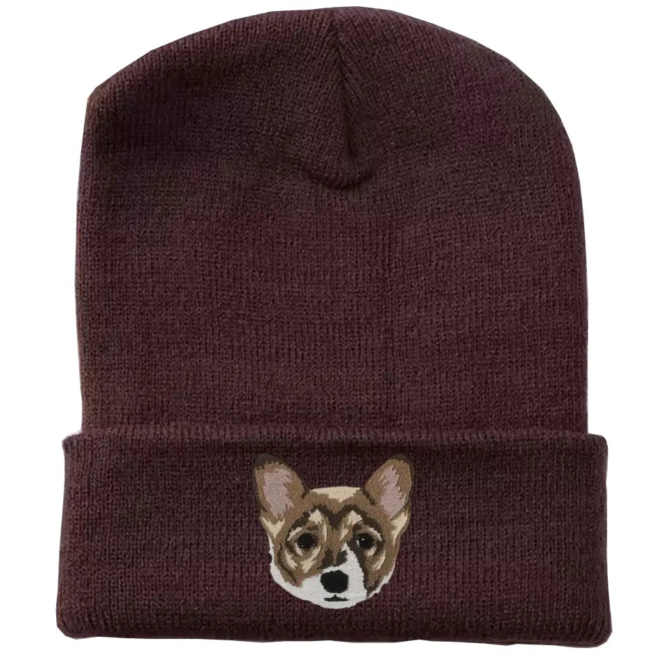 Personalized Upload Your Dog Photo Dog Embroidered Beanie Printed KVH231350