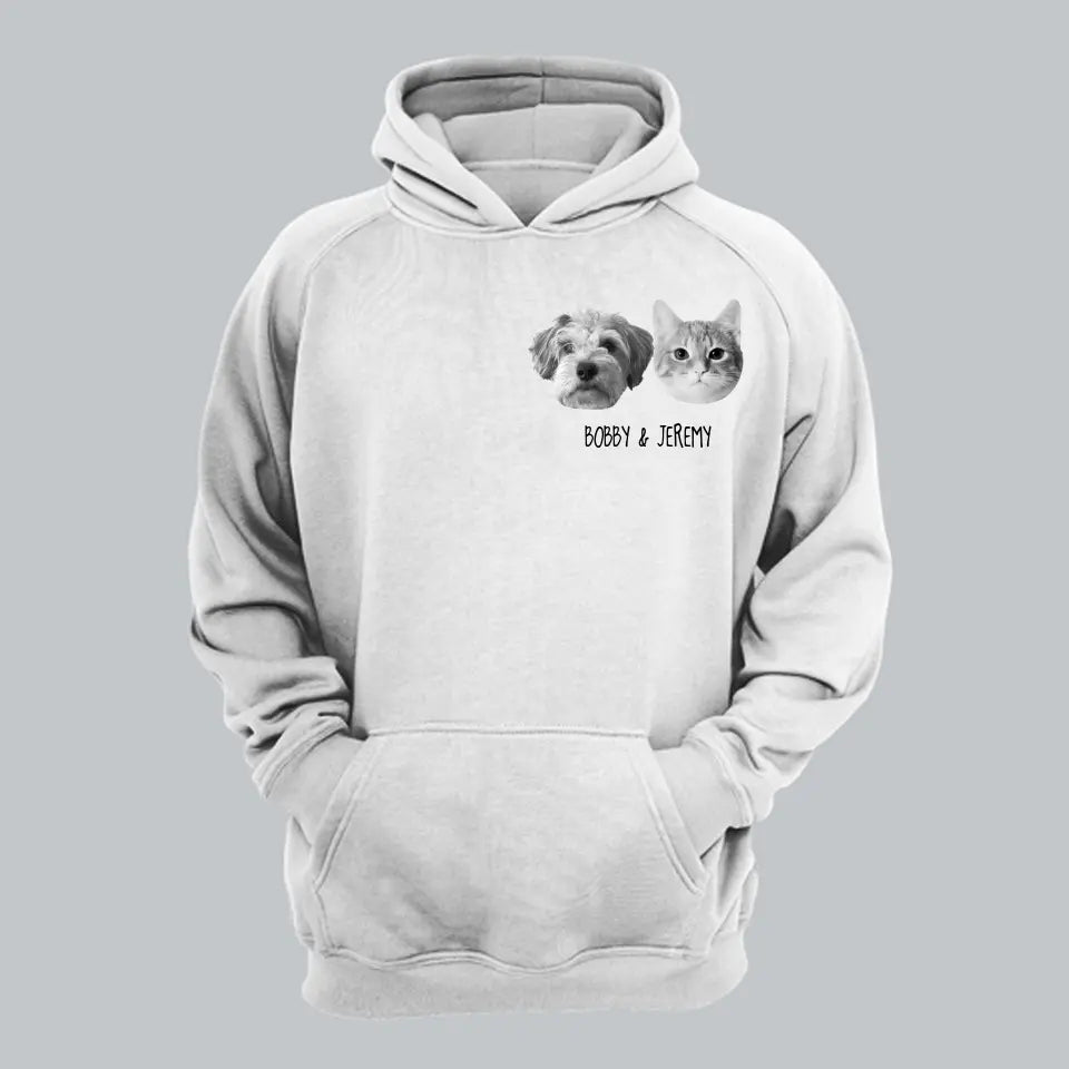 Personalized Upload Your Pet Photo Hoodie 2D Printed LVA231363