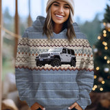 Personalized Upload Your Photo Jeep Knitting Hoodie 3D Printed HN231395