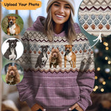 Personalized Upload Your Photo Dog Lovers Gift Knitting Hoodie 3D Printed HN231392