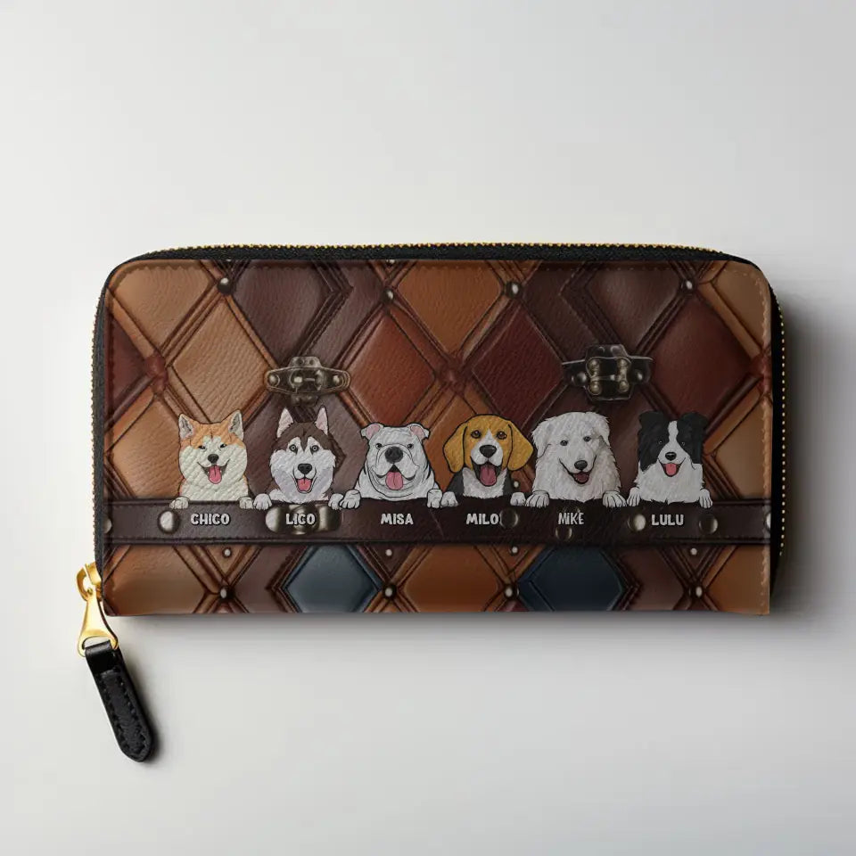 Personalized Dog Name Dog Lovers Gift Leather Wallet KVH231405