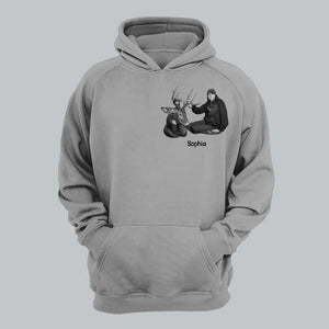 Personalized Upload Your Deer Photo Hoodie 2D Printed KVH231410