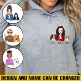 Personalized Dog Mom Custom Name Dog Lovers Gift Hoodie 2D Printed HN231406