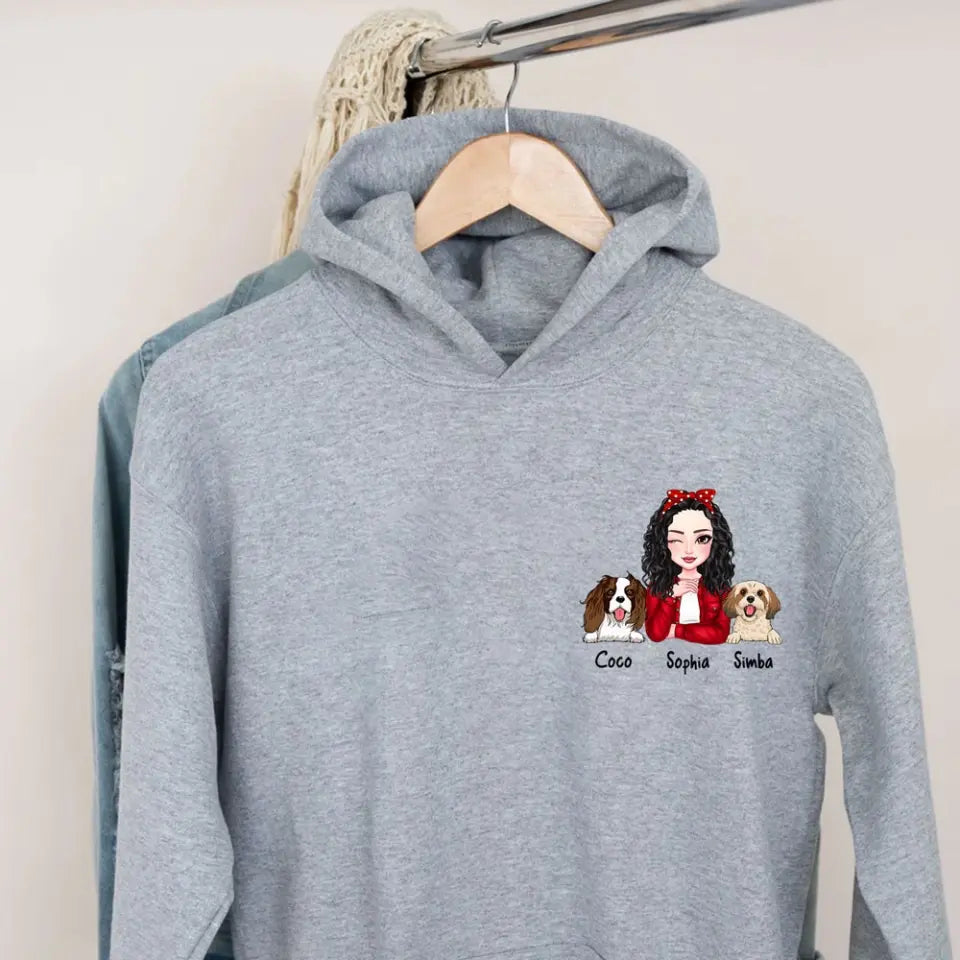 Personalized Dog Mom Custom Name Dog Lovers Gift Hoodie 2D Printed HN231406