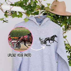 Personalized Upload Your Photo Harness Racing Hoodie 2D Printed KVH231420