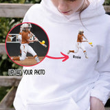 Personalized Upload Your Photo Softball Hoodie 2D Printed KVH231431