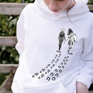 Personalized Horse Girl Custom Name Horse Lovers Gift  Hoodie 2D Printed VQ231437