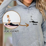 Personalized Upload Your Photo Yoga Girl Custom Name Hoodie 2D Printed KVH231439