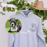 Personalized Upload Your Dog Photo Dog Lovers Gift Custom Name Hoodie 2D Printed LVA231442