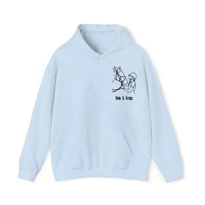 Personalized Upload Your Photo Horse Lovers Gift Outline Hoodie 2D Printed LVA231449