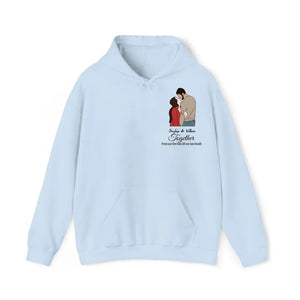 Personalized Upload Your Photo Together From Our First Kiss Till Our Last Breath Couple Gift Hoodie 2D Printed QTLVA231465