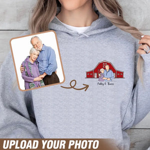 Personalized Upload Your Family Photo Minimalist Drawing Hoodie 2D Printed VQ231471