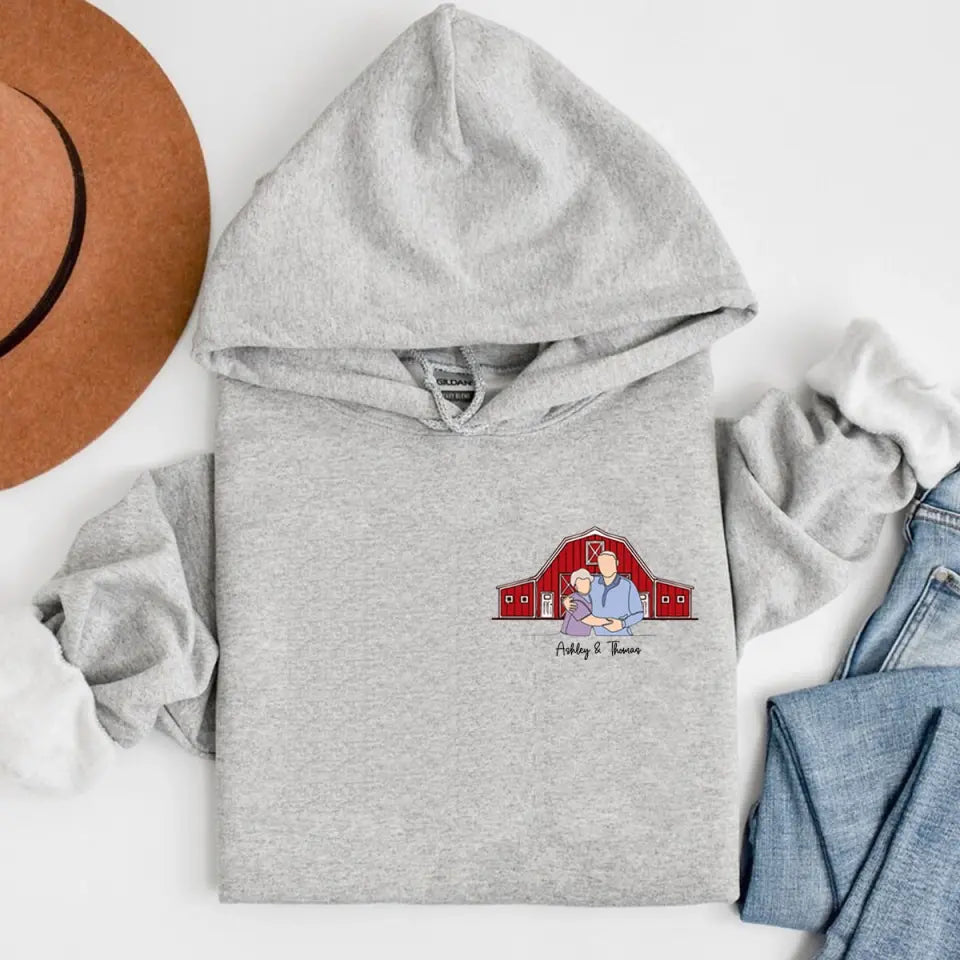 Personalized Upload Your Family Photo Minimalist Drawing Hoodie 2D Printed VQ231471