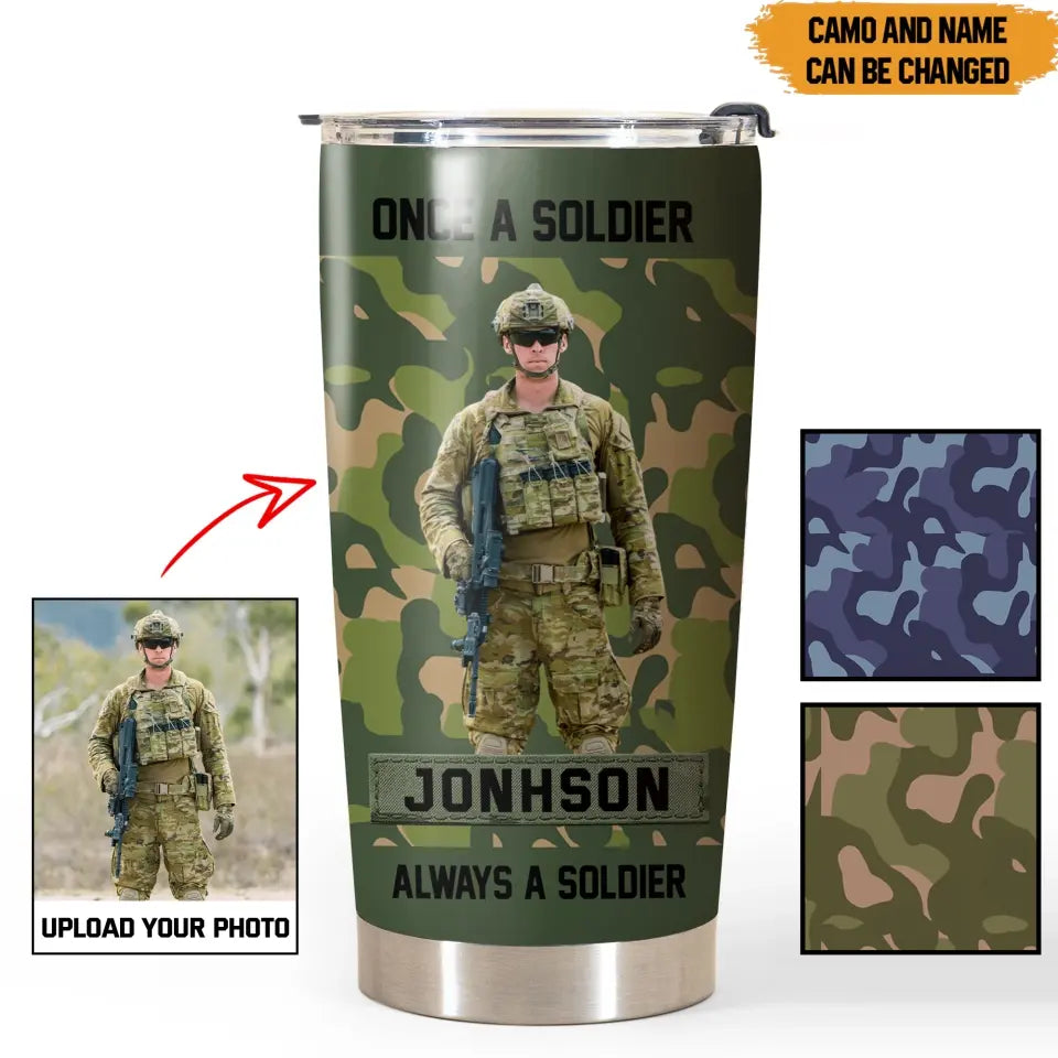 Personalized Norwegian Armed Forces Upload Your Photo Tumbler Printed  231470AHVH