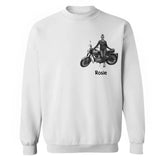 Personalized Upload Your Photo Woman Biker Hoodie 2D Printed KVH231419