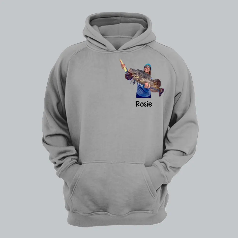 Personalized Upload Your Photo Fishing Hoodie 2D Printed KVH231407