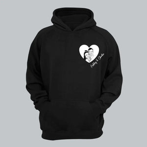 Personalized Upload Your Photo Couple Custom Name Couple Hoodie 2D Printed VQ231434