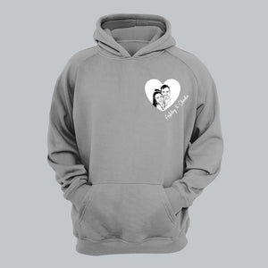 Personalized Upload Your Photo Couple Custom Name Couple Hoodie 2D Printed VQ231434