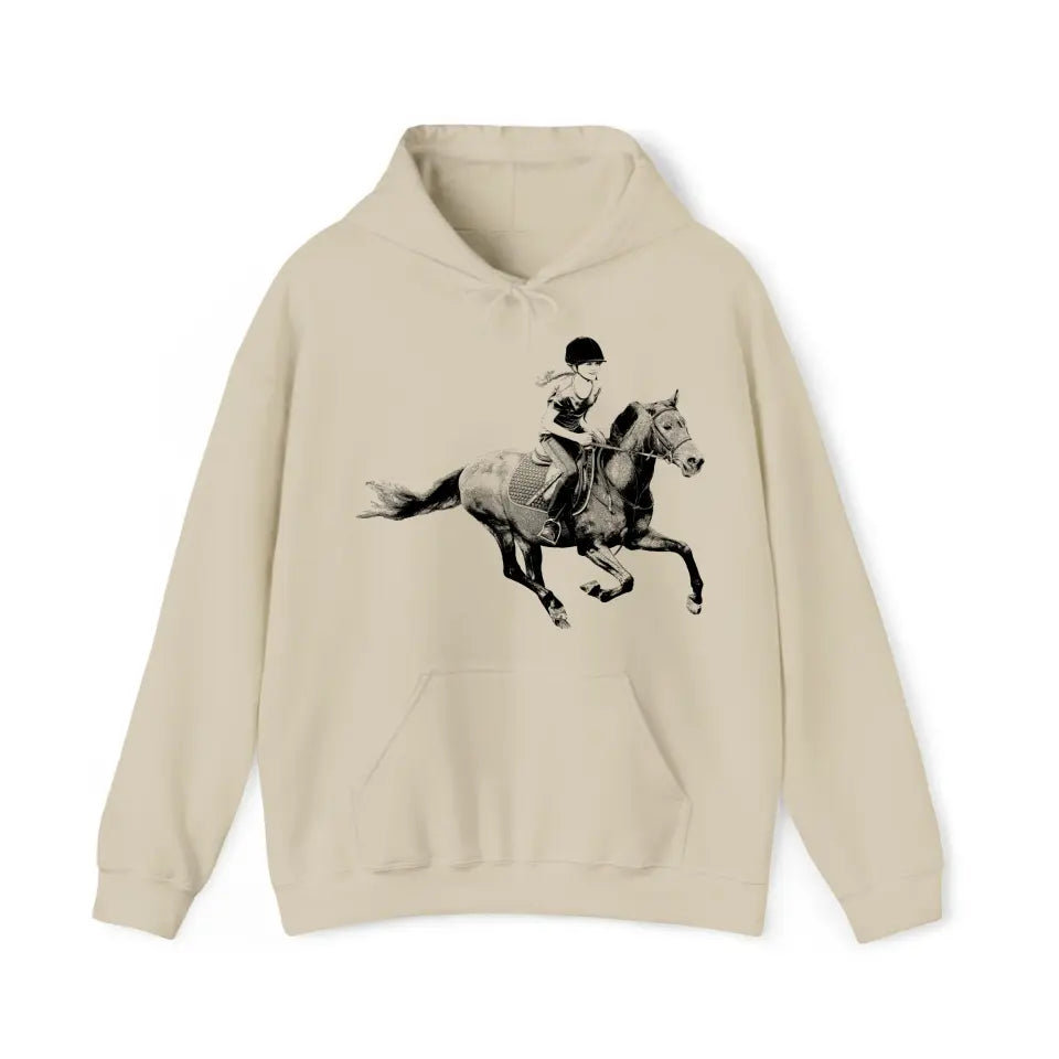 Personalized Upload Your Photo Riding Horse Hoodie 2D Printed KVH231496