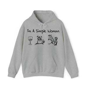 Personalized Upload Your Photo I'm A Simple Woman Dog Lovers Horse Lovers Gift Hoodie 2D Printed HN231517