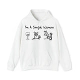 Personalized Upload Your Photo I'm A Simple Woman Dog Lovers Horse Lovers Gift Hoodie 2D Printed HN231517