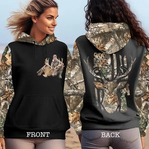 Personalized Upload Your Deer Photo Hoodie 3D Printed VQ231527