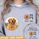 Personalized Upload Your Dog Photo Being Every Good Woman Are A Lot Of Dogs Hoodie 2D Printed VQ231549