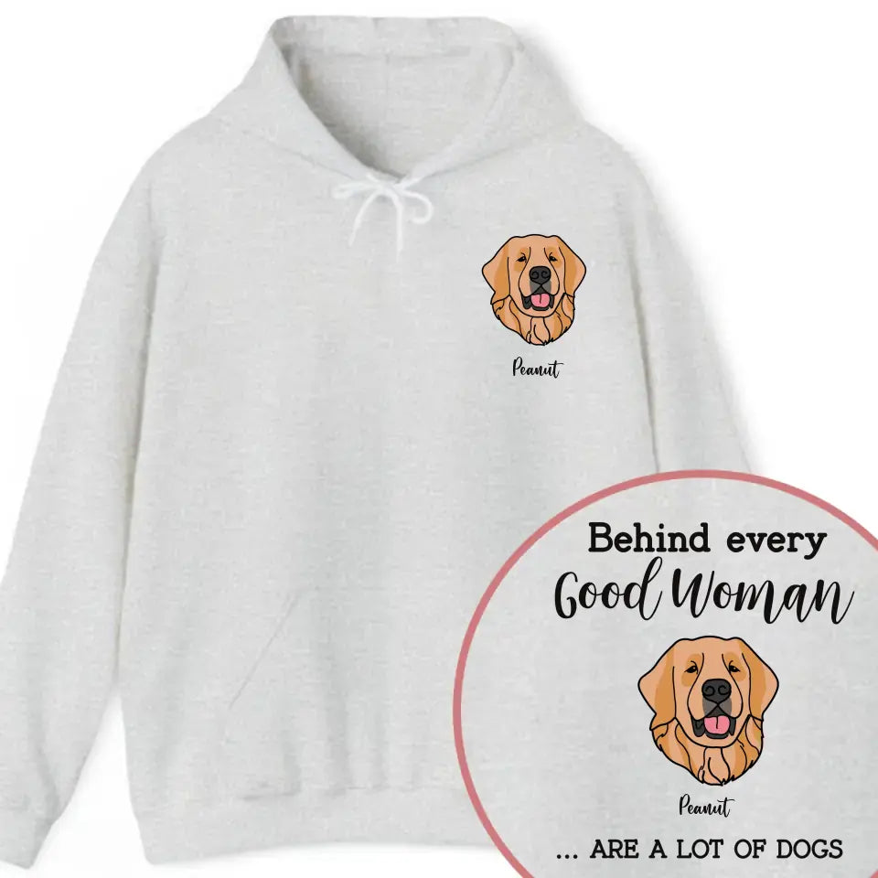 Personalized Upload Your Dog Photo Being Every Good Woman Are A Lot Of Dogs Hoodie 2D Printed VQ231549