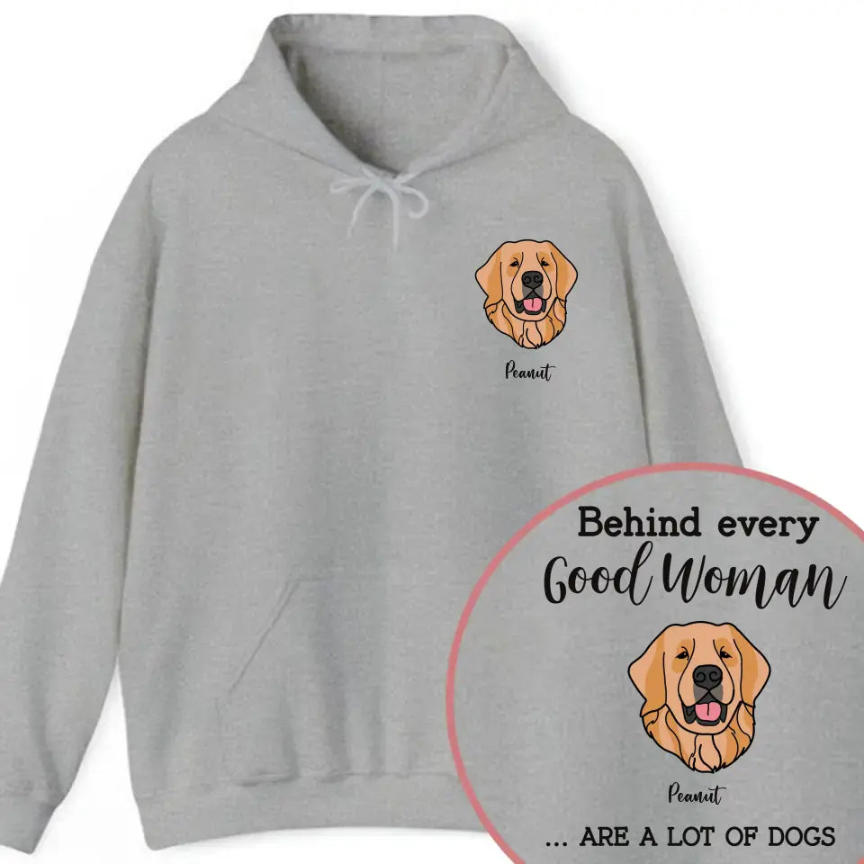 Personalized Upload Your Dog Photo Being Every Good Woman Are A Lot Of Dogs Hoodie 2D Printed VQ231549