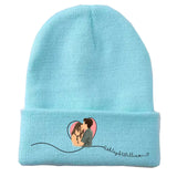 Personalized Upload Your Photo Couple Custom Name Embroidered Beanie Printed VQ231557