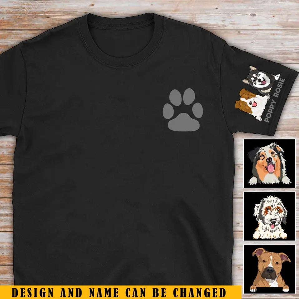 Personalized Dog Mom Dog Lovers Gift T-shirt Printed KVH231559