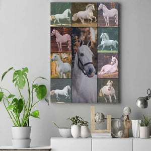 Personalized Upload Your Horse Photo Horse Lovers Gift Canvas Printed LAHVQ231568