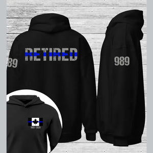 Personalized Thin Blue Line Retired Canadian Police Officer Custom ID Hoodie 2D Printed QTKVH231578