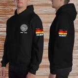 Personalized Germany Retired Firefighter Custom Name & Time Hoodie 2D Printed VQ231585