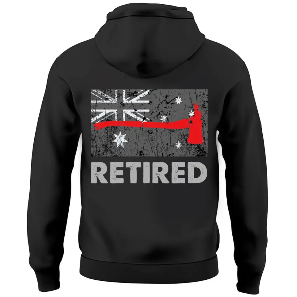 Personalized Australia Retired Firefighter Custom Time Hoodie 2D Printed VQ231594