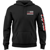 Personalized US Firefighter Custom Title Hoodie 2D Printed QTVQ1627