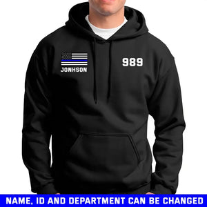 Personalized US Police Custom Name & ID Hoodie 2D Printed KVH231641