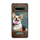 Personalized Upload Your Dog Photo Leather Phonecase Printed 23MAR-HQ16