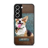 Personalized Upload Your Dog Photo Leather Phonecase Printed 23MAR-HQ16