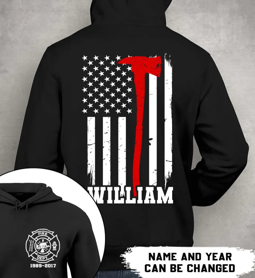 Personalized US Retired Firefighter Custom Time Hoodie 2D Printed 231664AHHN