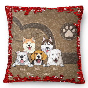 Personalized Dog Names Dog Lovers Gift Seguin Pillow Printed HN231668