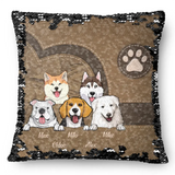 Personalized Dog Names Dog Lovers Gift Seguin Pillow Printed HN231668