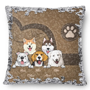 Personalized Dog Names Dog Lovers Gift Seguin Pillow Printed HN231668