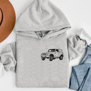 Personalized Upload Your Jeep Photo Hoodie 2D Printed VQ231681