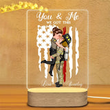 Personalized You & Me We Got This Firefighter Couple LED Night Light Acrylic LED Lamp Printed HN231717