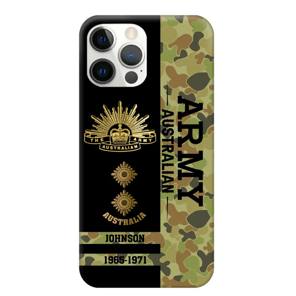 Personalized Australian Armed Forces Logo Custom Name Phonecase Printed 231721AHVA